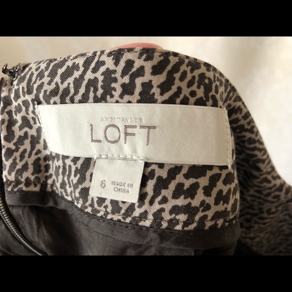 Anne Taylor Brown Pattern Loft Skirt - Picture 4 of 4